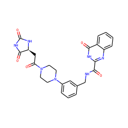 O=C1NC(=O)[C@H](CC(=O)N2CCN(c3cccc(CNC(=O)c4nc5ccccc5c(=O)[nH]4)c3)CC2)N1 ZINC000114449936