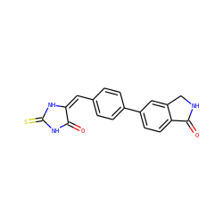 O=C1NC(=S)N/C1=C/c1ccc(-c2ccc3c(c2)CNC3=O)cc1 ZINC000103234943