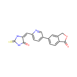 O=C1NC(=S)N/C1=C/c1ccc(-c2ccc3c(c2)COC3=O)cn1 ZINC000101463992