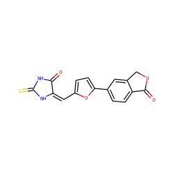 O=C1NC(=S)N/C1=C/c1ccc(-c2ccc3c(c2)COC3=O)o1 ZINC000000136553