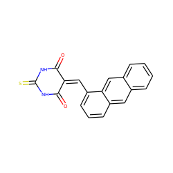 O=C1NC(=S)NC(=O)C1=Cc1cccc2cc3ccccc3cc12 ZINC000001580992