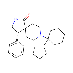 O=C1NC[C@@H](c2ccccc2)C12CCN(C1(C3CCCC3)CCCCC1)CC2 ZINC000038147583