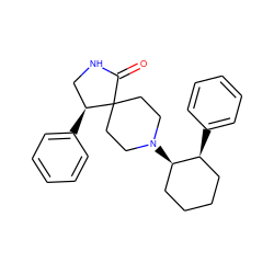 O=C1NC[C@H](c2ccccc2)C12CCN([C@@H]1CCCC[C@@H]1c1ccccc1)CC2 ZINC000013982640