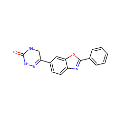 O=C1NCC(c2ccc3nc(-c4ccccc4)oc3c2)=NN1 ZINC000168630125