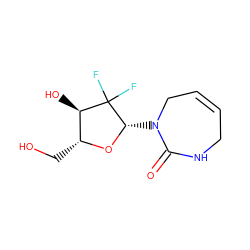 O=C1NCC=CCN1[C@@H]1O[C@H](CO)[C@@H](O)C1(F)F ZINC000068247009