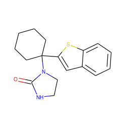 O=C1NCCN1C1(c2cc3ccccc3s2)CCCCC1 ZINC000013732159