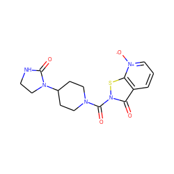 O=C1NCCN1C1CCN(C(=O)n2sc3c(ccc[n+]3[O-])c2=O)CC1 ZINC001772648301