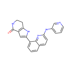 O=C1NCCc2[nH]c(-c3cccc4ccc(Nc5cccnc5)nc34)cc21 ZINC000222457307