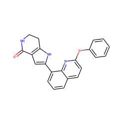 O=C1NCCc2[nH]c(-c3cccc4ccc(Oc5ccccc5)nc34)cc21 ZINC000222402680