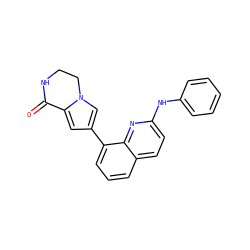 O=C1NCCn2cc(-c3cccc4ccc(Nc5ccccc5)nc34)cc21 ZINC000222403916