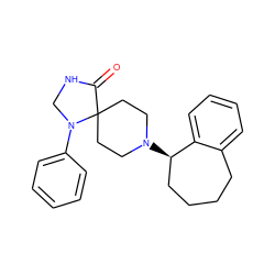 O=C1NCN(c2ccccc2)C12CCN([C@@H]1CCCCc3ccccc31)CC2 ZINC000028886243