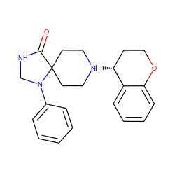 O=C1NCN(c2ccccc2)C12CCN([C@@H]1CCOc3ccccc31)CC2 ZINC000137227980