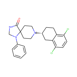 O=C1NCN(c2ccccc2)C12CCN([C@@H]1CCc3c(Cl)ccc(Cl)c3C1)CC2 ZINC000003828672