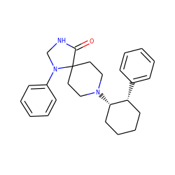 O=C1NCN(c2ccccc2)C12CCN([C@H]1CCCC[C@H]1c1ccccc1)CC2 ZINC000013981793