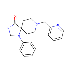 O=C1NCN(c2ccccc2)C12CCN(Cc1ccccn1)CC2 ZINC000024912441