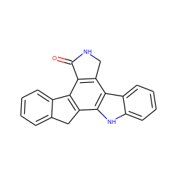 O=C1NCc2c1c1c(c3[nH]c4ccccc4c23)Cc2ccccc2-1 ZINC000000021159