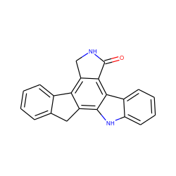 O=C1NCc2c3c(c4[nH]c5ccccc5c4c21)Cc1ccccc1-3 ZINC000000021160