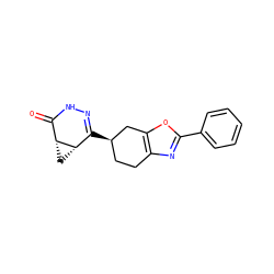 O=C1NN=C([C@@H]2CCc3nc(-c4ccccc4)oc3C2)[C@@H]2C[C@H]12 ZINC000168883135