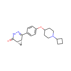 O=C1NN=C(c2ccc(OC3CCN(C4CCC4)CC3)cc2)[C@@H]2C[C@H]12 ZINC000103260440