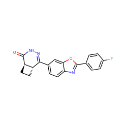 O=C1NN=C(c2ccc3nc(-c4ccc(F)cc4)oc3c2)[C@@H]2CC[C@@H]12 ZINC000168438780