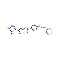 O=C1NN=C(c2ccc3nc(-c4ccc(OCCN5CCOCC5)cc4)oc3c2)[C@@H]2C[C@@H]12 ZINC000169159529