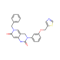 O=C1Nc2cc(=O)n(Cc3ccccc3)cc2CN1c1cccc(OCc2cncs2)c1 ZINC001772622525