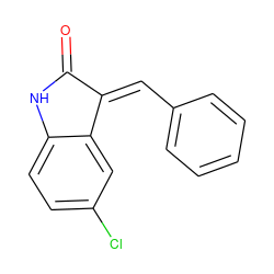 O=C1Nc2ccc(Cl)cc2/C1=C\c1ccccc1 ZINC000000213491