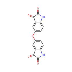 O=C1Nc2ccc(Oc3ccc4c(c3)C(=O)C(=O)N4)cc2C1=O ZINC000003149586