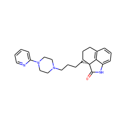O=C1Nc2cccc3c2[C@]1(CCCCN1CCN(c2ccccn2)CC1)CCC3 ZINC000001896324