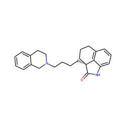 O=C1Nc2cccc3c2[C@]1(CCCCN1CCc2ccccc2C1)CCC3 ZINC000013817845