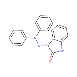 O=C1Nc2ccccc2/C1=N\N(c1ccccc1)c1ccccc1 ZINC000003898446