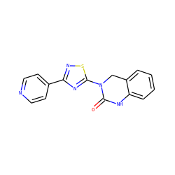 O=C1Nc2ccccc2CN1c1nc(-c2ccncc2)ns1 ZINC000014974648