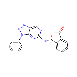 O=C1O[C@@H](Nc2ncc3nnn(-c4ccccc4)c3n2)c2ccccc21 ZINC000029043671