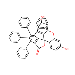 O=C1OC2(c3ccc(O)cc3Oc3cc(O)ccc32)c2c1c(-c1ccccc1)c(-c1ccccc1)c(-c1ccccc1)c2-c1ccccc1 ZINC000003954331