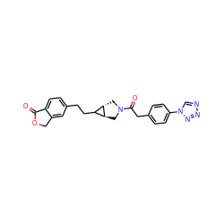 O=C1OCc2cc(CCC3[C@@H]4CN(C(=O)Cc5ccc(-n6cnnn6)cc5)C[C@@H]34)ccc21 ZINC000206964053