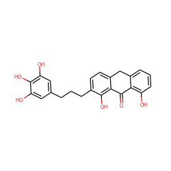 O=C1c2c(O)cccc2Cc2ccc(CCCc3cc(O)c(O)c(O)c3)c(O)c21 ZINC000013490528