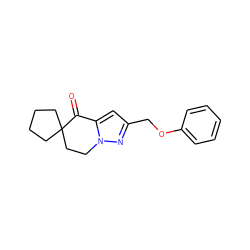 O=C1c2cc(COc3ccccc3)nn2CCC12CCCC2 ZINC000299837756