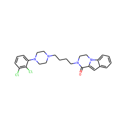 O=C1c2cc3ccccc3n2CCN1CCCCN1CCN(c2cccc(Cl)c2Cl)CC1 ZINC000034637497