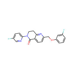 O=C1c2ccc(COc3cccc(F)c3)nc2CCN1c1ccc(F)cn1 ZINC000165841306