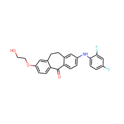 O=C1c2ccc(Nc3ccc(F)cc3F)cc2CCc2cc(OCCO)ccc21 ZINC000095572962