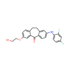 O=C1c2ccc(Nc3ccc(F)cc3F)cc2CCc2ccc(OCCO)cc21 ZINC000095575327