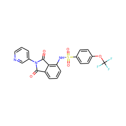 O=C1c2cccc(NS(=O)(=O)c3ccc(OC(F)(F)F)cc3)c2C(=O)N1c1cccnc1 ZINC000653851677