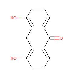 O=C1c2cccc(O)c2Cc2c(O)cccc21 ZINC000013606497