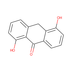 O=C1c2cccc(O)c2Cc2cccc(O)c21 ZINC000013606493