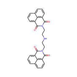 O=C1c2cccc3cccc(c23)C(=O)N1CCNCCN1C(=O)c2cccc3cccc(c23)C1=O ZINC000005662601