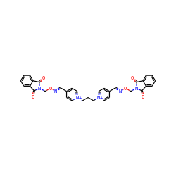 O=C1c2ccccc2C(=O)N1CO/N=C/c1cc[n+](CCC[n+]2ccc(/C=N/OCN3C(=O)c4ccccc4C3=O)cc2)cc1 ZINC000003936470