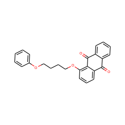 O=C1c2ccccc2C(=O)c2c(OCCCCOc3ccccc3)cccc21 ZINC000043011819