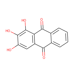 O=C1c2ccccc2C(=O)c2c1cc(O)c(O)c2O ZINC000004098647