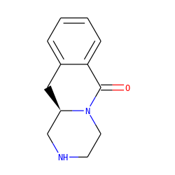 O=C1c2ccccc2C[C@@H]2CNCCN12 ZINC000075602725