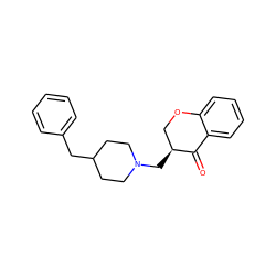 O=C1c2ccccc2OC[C@@H]1CN1CCC(Cc2ccccc2)CC1 ZINC000013607223